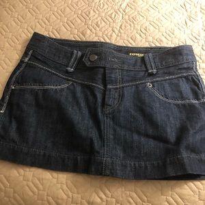 Express jean skirt